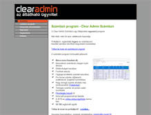 Tablet Screenshot of clearadmin.hu